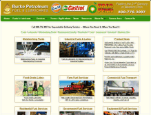 Tablet Screenshot of burkepetroleum.com